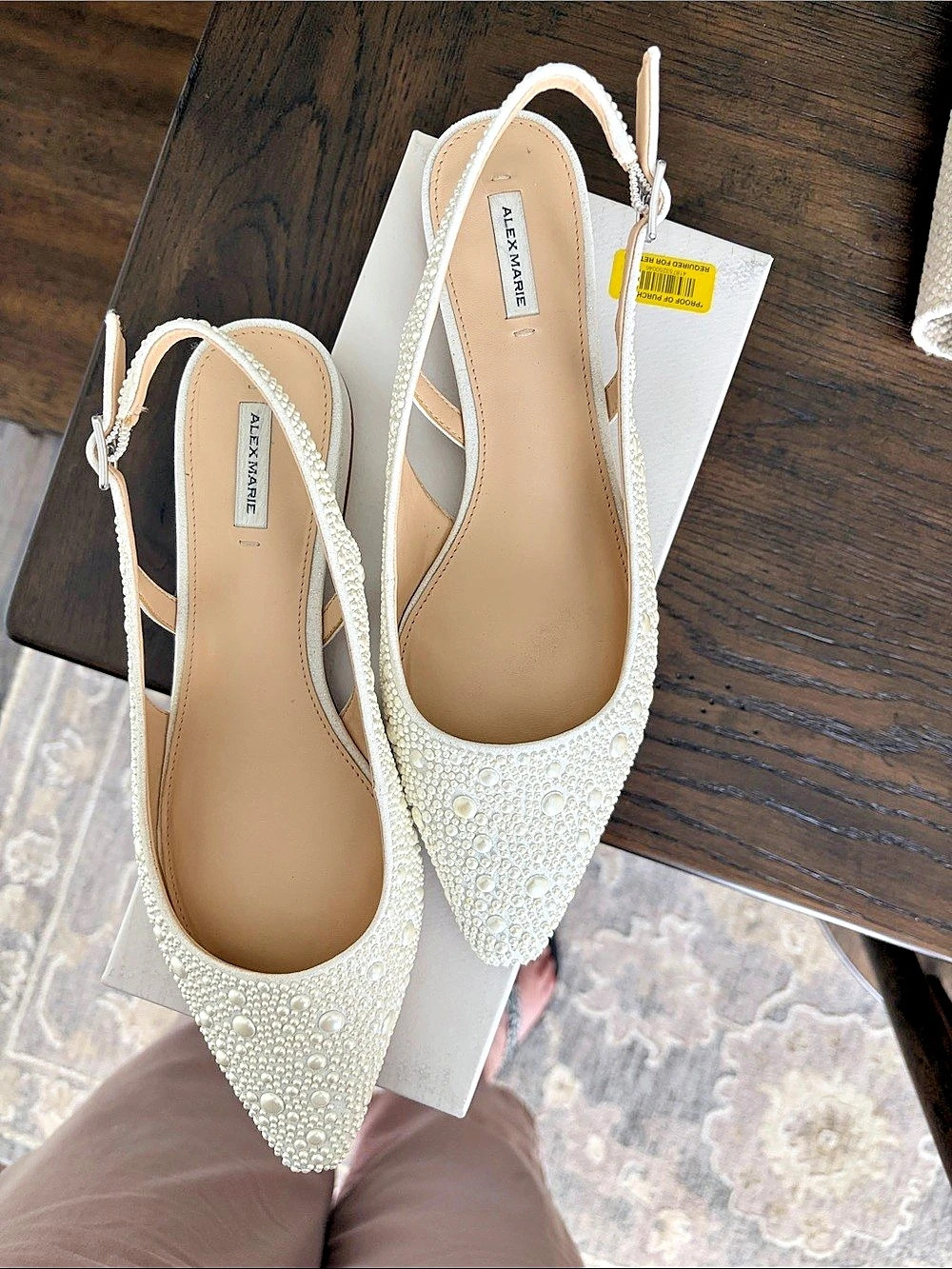 Alex Marie LAVANT TWOWO Embellished Pointed-Toe Heels US 8.5